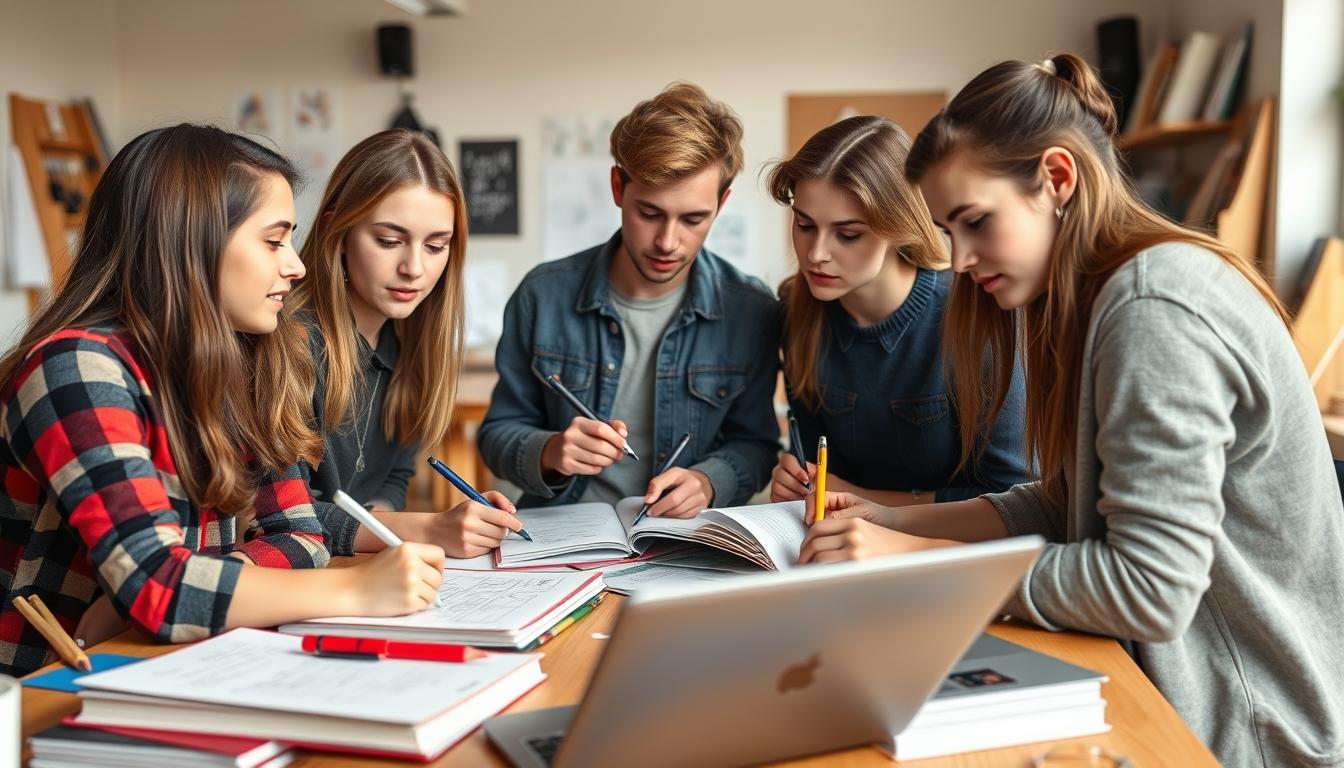 Organized exam preparation notes and academic planner